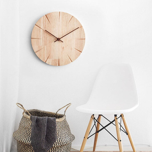 Elegant Artisan Wooden Clock with Intricate Carvings